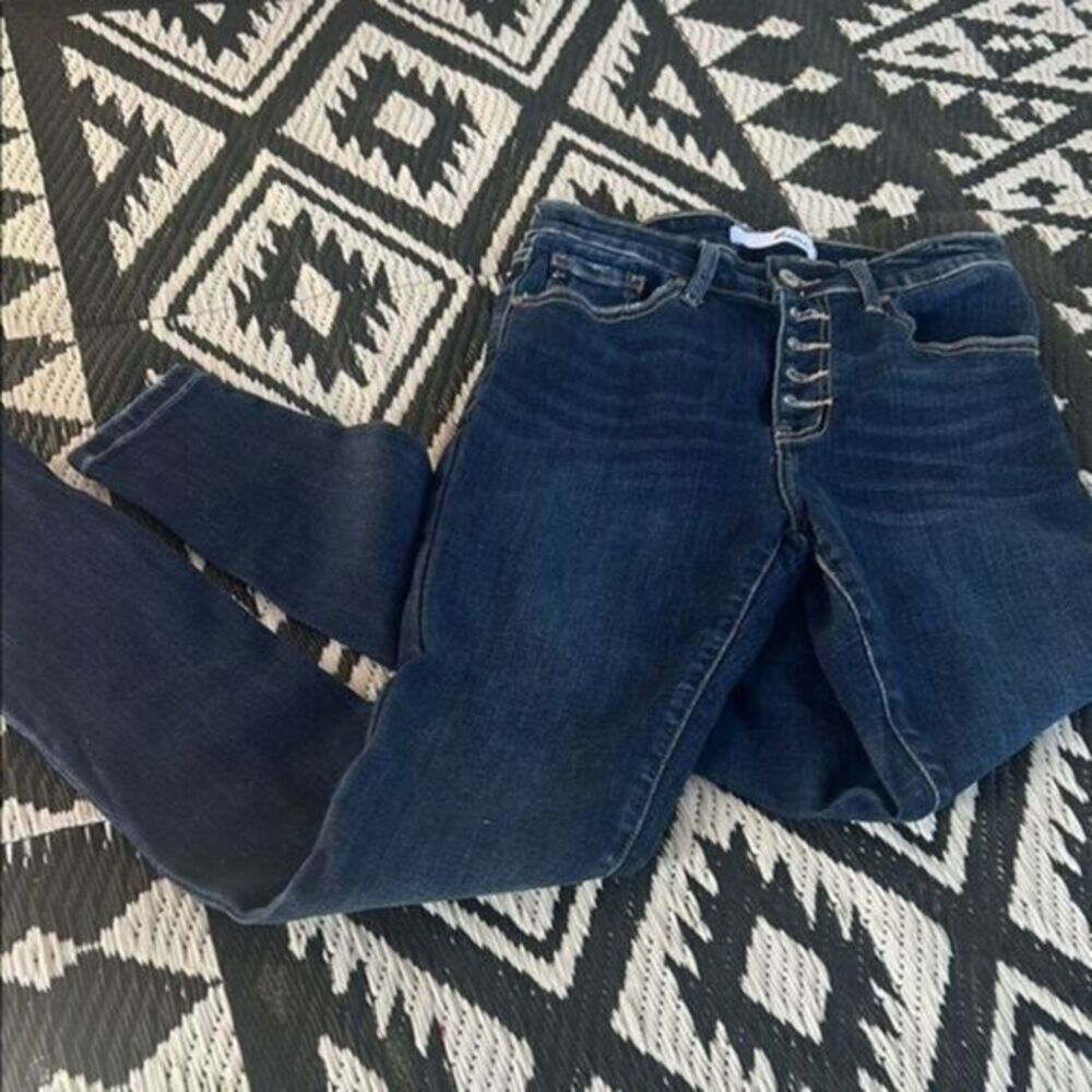 Kancan 7/27 Women's Dark Blue Jeans   B